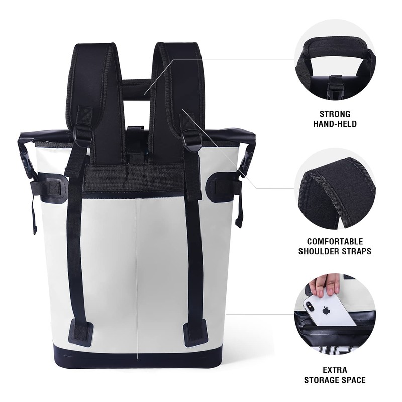 Buffalo Gear Cooler Backpack,18L Leakproof Cooler Bag Insulated Cooler for