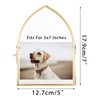 JUXYES 5x7 Inch Tabletop Double Glass Frame for Pressed Flowers,