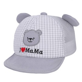 ITODA Baby Hat, Cap, Kids Hat, 2-Way Baseball Cap, Wide Brim, Breathable, Newborn, Girls, Boys, Sun Hat, Sun Protection, Adjustable Size, Heatstroke, Baby Hat, UV Hat, Outdoor, Present, Baby Shower