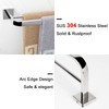 NearMoon Double Bath Towel Bar, Bathroom Accessories- Thicken Stainless Steel