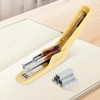 Eagle Stapler with Stapler Remover，12 Sheets Capacity，NO.10 Stapling,Yellow