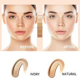 Skin Tone Adjusting CC Cream,Colour Correcting Self Adjusting for Mature Skin Full-Coverage CC Cream Tinted Moisturizing Foundation,Pre-makeup Primer Skin Concealer Skin Tone for Older Women