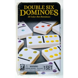 Cardinal Double Six Color Dot Dominoes 28 color dot dominoes Cardinal Game