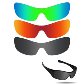 Fiskr Polarized Lenses Replacement for Oakley Antix(OO9077) Sunglasses with Anti-scratch&Anti-saltwater&Anti-dust Coating(Green & Red & Black)