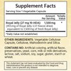 ML Naturals Royal Jelly 1500mg 60 Vegetable Capsules, Equivalent with