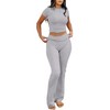 ANRABESS Lounge Sets for Women 2 Piece Foldover Yoga Flare