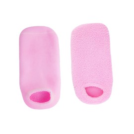 Baluue Pink Gel Spa Socks 1 Pair Yarn Moisturizing Socks for Cracked Foot Skin Repair for Dry Feet Treatment