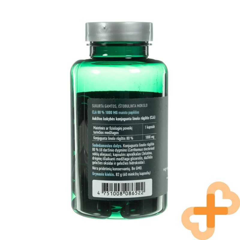 Silvanols CLA 80% Supplement 60 Capsules Linoleic Acid Immune System