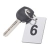 Pack of 20 Keyrings, Engraved Numbers Key Pendants with Metal