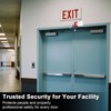 Exit Stopper Door Alarm with 110dB Siren, Emergency Exit Security