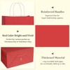 BagDream BagDream 100Pack 10x5x13 Red Paper Bags with Handles Bulk