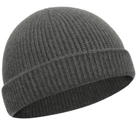 Thin Knit Cuff Short Fisherman Beanie hat - Hipster Wool Fashion Watch Cap,Trawler Lightweight Skull Cap for All Seasons