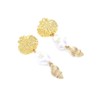 Seashell Conch Earrings, Beach Conch Shell Long Earrings for Women,