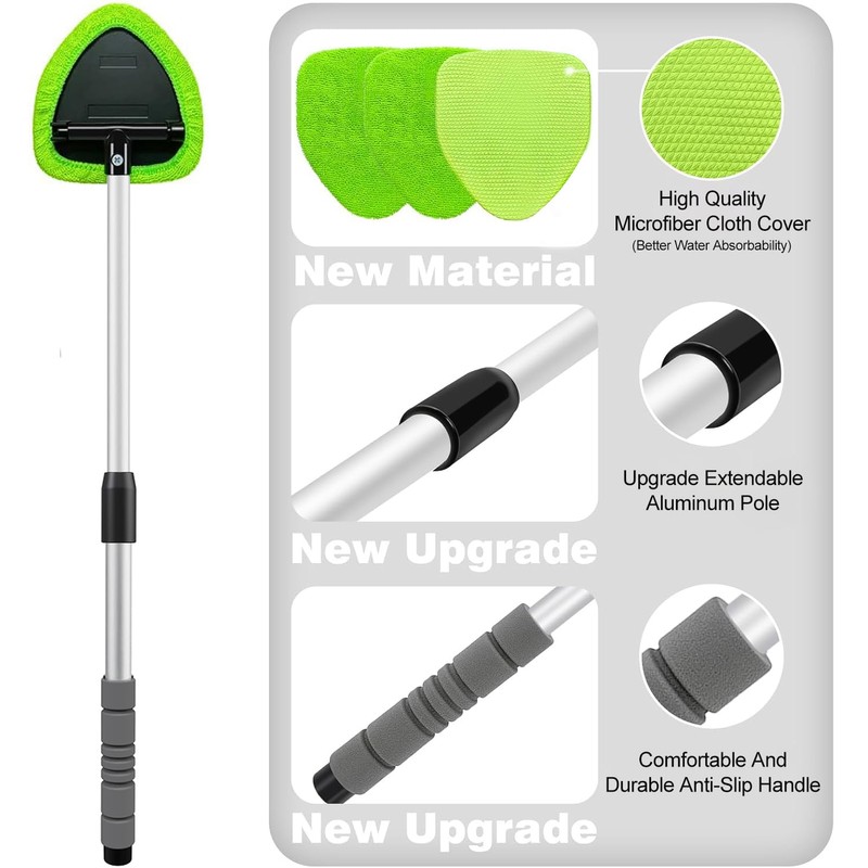 XINDELL 24-inch Windshield Cleaner Tool – Upgrade Large Head Car