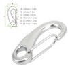 4pcs 100mm Heavy Duty Snap Rope Hook Stainless Steel Spring