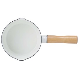 Skater ENMP2-A Enameled Milk Pan, Lisa Larson Hedgehog, 5.1 inches (13 cm), 0.2 gal (0.8 L), Single Handle Pot, 1 Handle