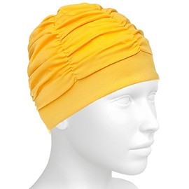 Mad Wave Women's Lux Shower Cap, Yellow, One Size
