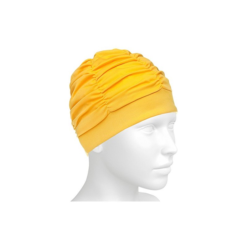 Mad Wave Women's Lux Shower Cap, Yellow, One Size