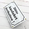 Sosenco Bitte Ausfahrt freihalten Sign - 15 x 25 cm
