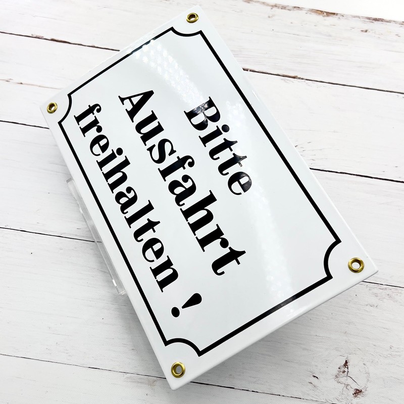 Sosenco Bitte Ausfahrt freihalten Sign - 15 x 25 cm