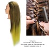 Hair Mannequin Head Simulation Ink Yellow Colour Mixture Gradient Hair