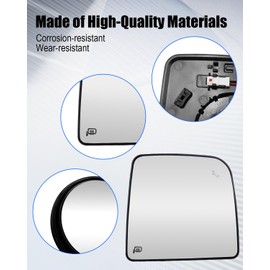 Heated Blind Spot Mirror Glass Compatible with Nissan Titan & Titan XD 2016-2024 Replace 96365EZ10B 96365EZ32A, Right Passenger Side