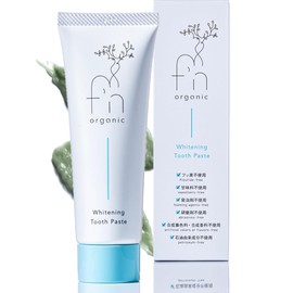 Fan Organic Toothpaste, Whitening Gel, Additive-free, Bad Breath Care, Fluorine-free, Non-Abrasive, 2.8 oz (80 g)