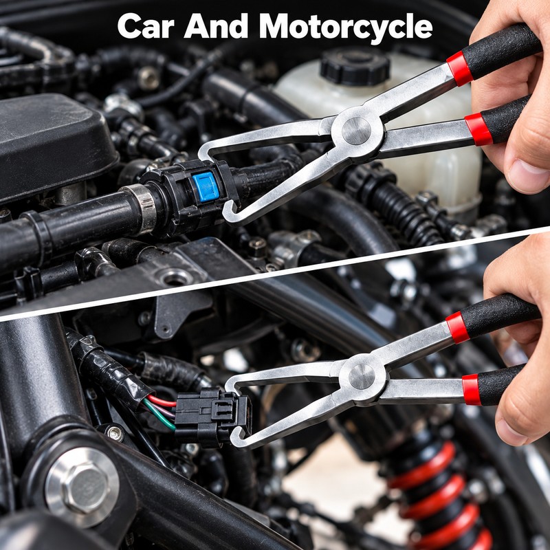 Fuel Line Disconnect Pliers – Automotive Pipe Removal Tool for