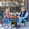 Odoland Folding Camping Table with Sturdy Storage Bag, Adjustable Height