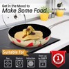 KITCHENLY Nonstick Frying Pans with Lids - Granite Frying Pans