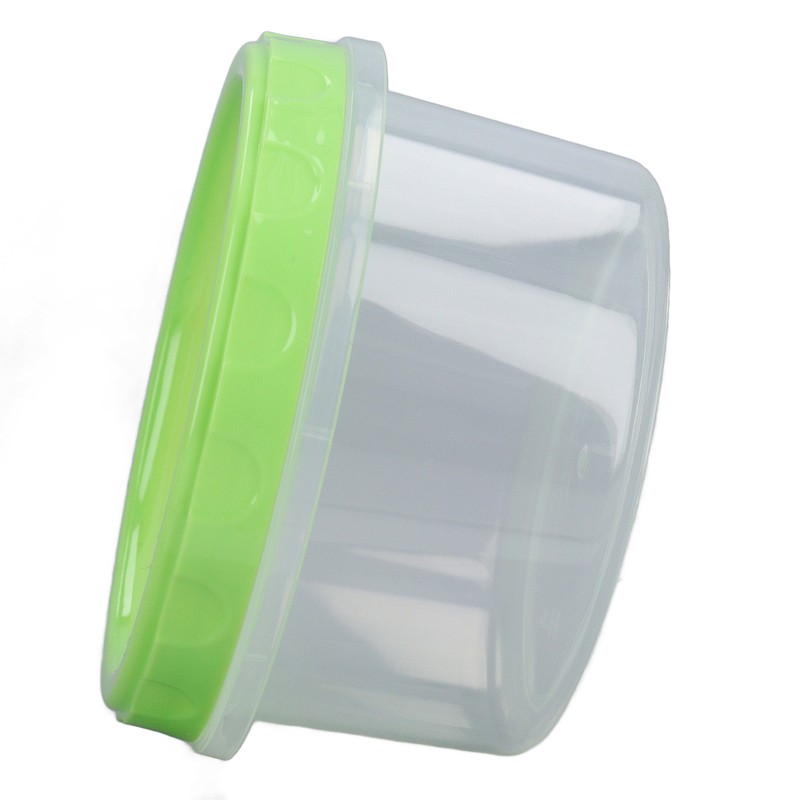 12 Sets 1 Cup Containers 8oz Stackable Reusable Round Plastic