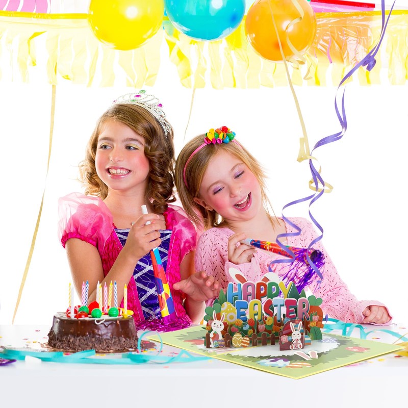 Easter Pop Up Card, 3D Easter Greeting Cards with Envelopes