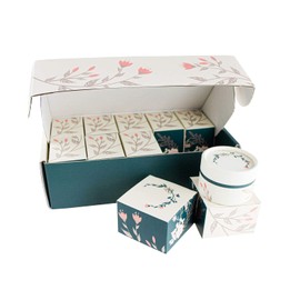 Wachsmann - Empty Lip Balm Container - Cardboard Cosmetic Jars - Pack of 10 | 50 ml