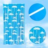 Bluey Birthday Decorations Sky Blue Clouds Foil Curtain Backdrop Party