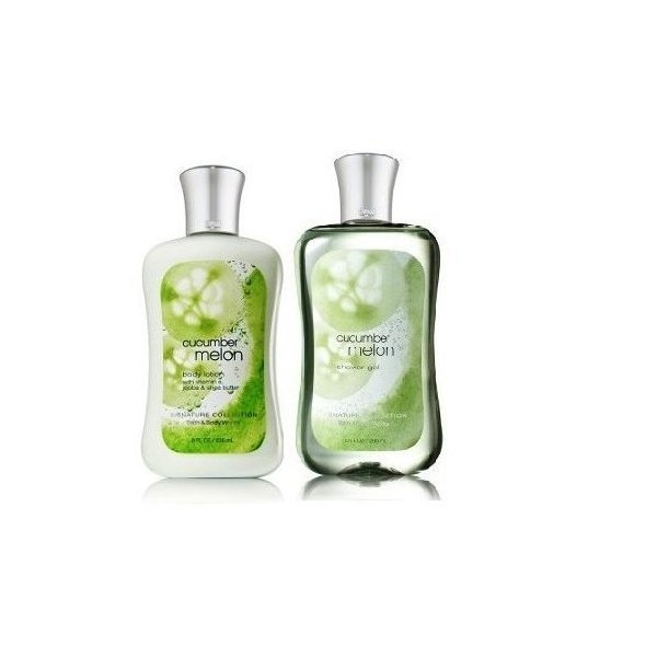Bath & Body Works Signature Collection Cucumber Melon Gift Set ~ Shower Gel & Body Lotion. Lot of 2
