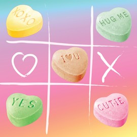Conversation Hearts Candy - 2 Pound Bulk Bag - Heart Shaped Candy in Strawberry, Cherry, Lemon, Lime, and Orange Flavors - Classic Fruity Hearts for Parties and Gifts