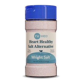 ruved Wright Salt, Flavorful Alternative Salt, Heart-Healthy Blend with Himalayan Pink Salt, Electrolyte Rich Multimineral Blend, 8.4 Ounces