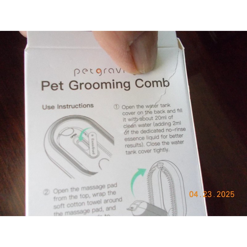 NIOB Petgravity Pet Grooming Comb 2.0 for Cleaning, Fur Removal,