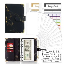 28 Piezas Carpeta Cuaderno A6, Organizador De Dinero