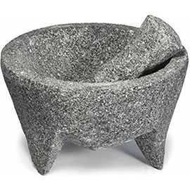 Brand New  Made in Mexico Volcanic Lava Rock Stone  Mortar and Pestle  8" Large