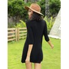 Sykooria Women’s Cardigan, Long Sleeve, Monochrome, Lightweight, Thin, Long Cardigan
