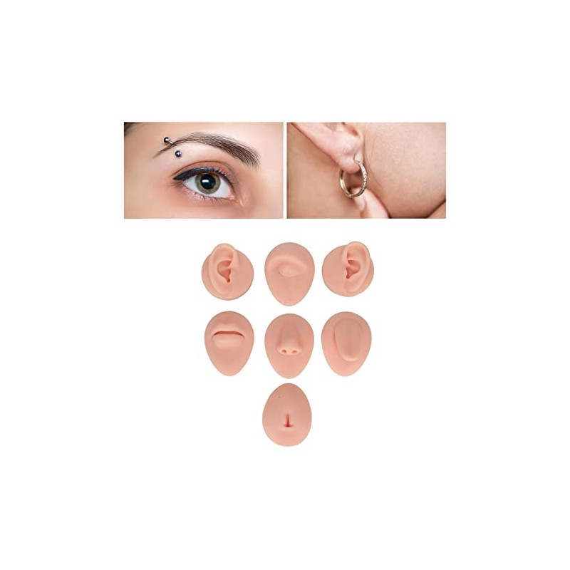 Modelo de Práctica de Perforación en Silicona para Oreja