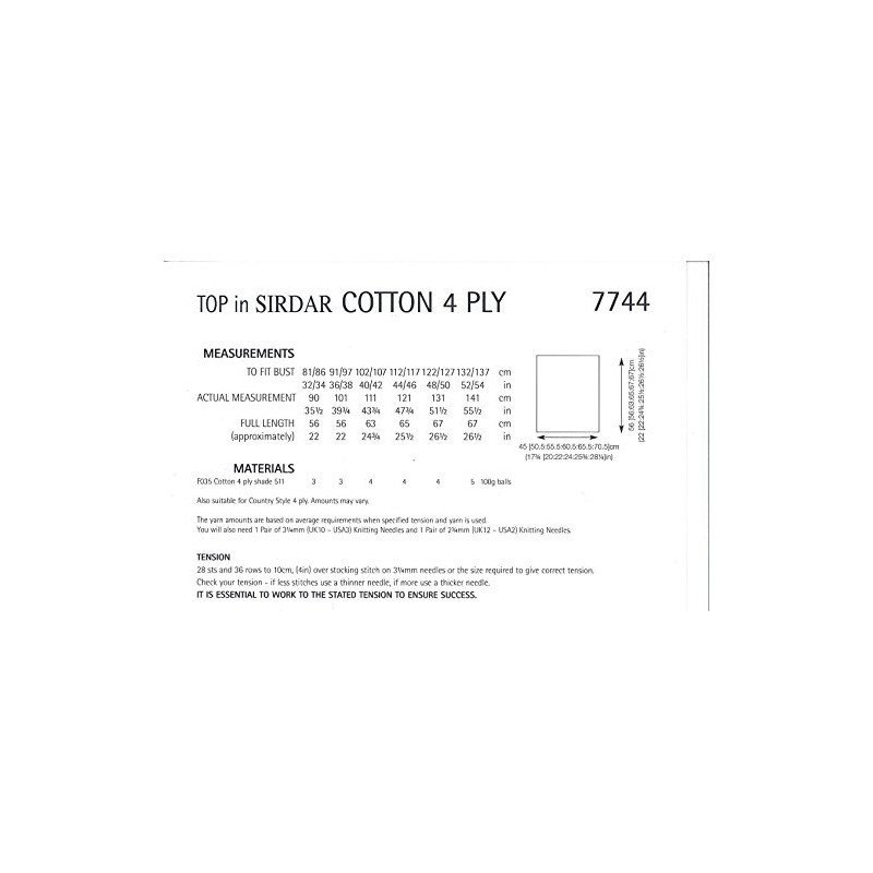 Sirdar Cotton 4ply 100g - Spring 2016 Knitting & Crochet