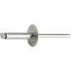 Large Flange Pop Rivets 3/16" x 3/4" Stainless Steel Blind