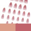 24 Pcs Extra Short Press on Nails Almond Nail Tips,YEFIUO