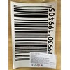 1 Sheet - Barcode Barcode Black Sticker Motorsport Motocross Car