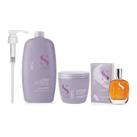 Alfaparf Kit Smoothing Shampoo Mascarilla Y Aceite                                                                                                    