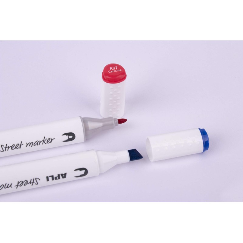APLI 18431-6 Pieces Street Marker Double Tip (1 mm Round