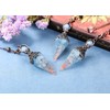 Jovivi Natural Aquamarine Healing Crystal Pendulums for Dowsing Divination 6