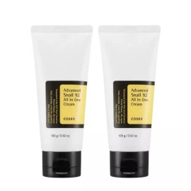 COSRX 코스알엑스 보습광채 어드벤스드 스네일 92 올인원 크림 100g tube x 2EA COSRX Moisturizing Glow Advanced Snail 92 All-in-One Cream 100g tube x 2EA